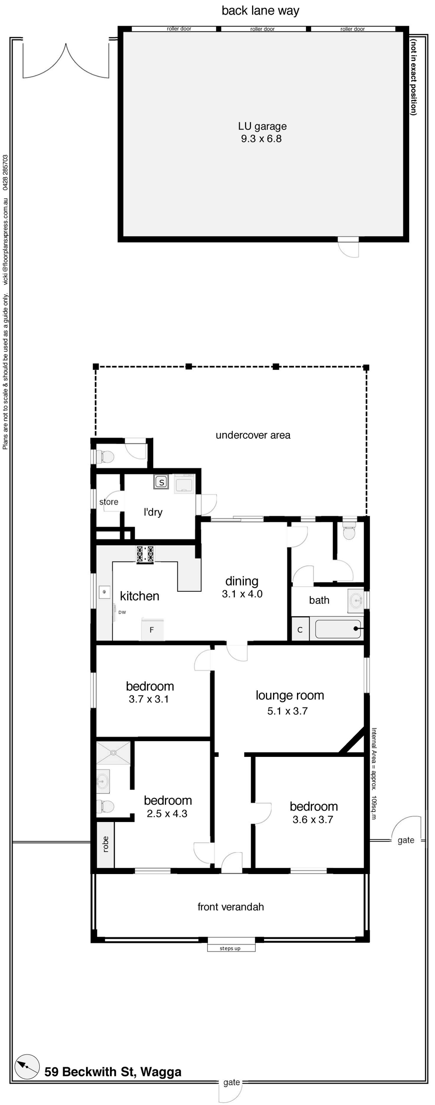 Floorplan of Homely house listing, 59 Beckwith Street, Wagga Wagga NSW 2650