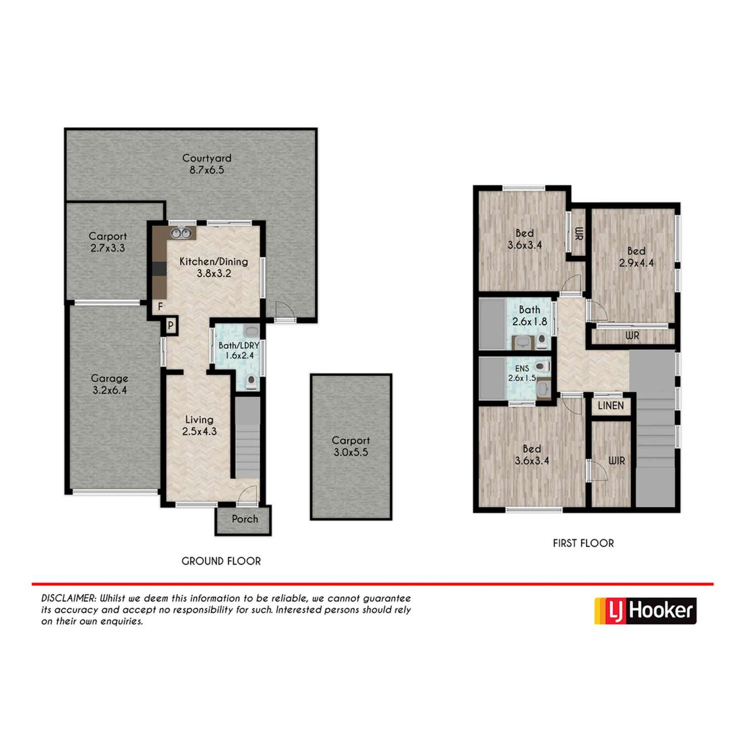 Floorplan of Homely townhouse listing, 3/67 First Street, Kingswood NSW 2747