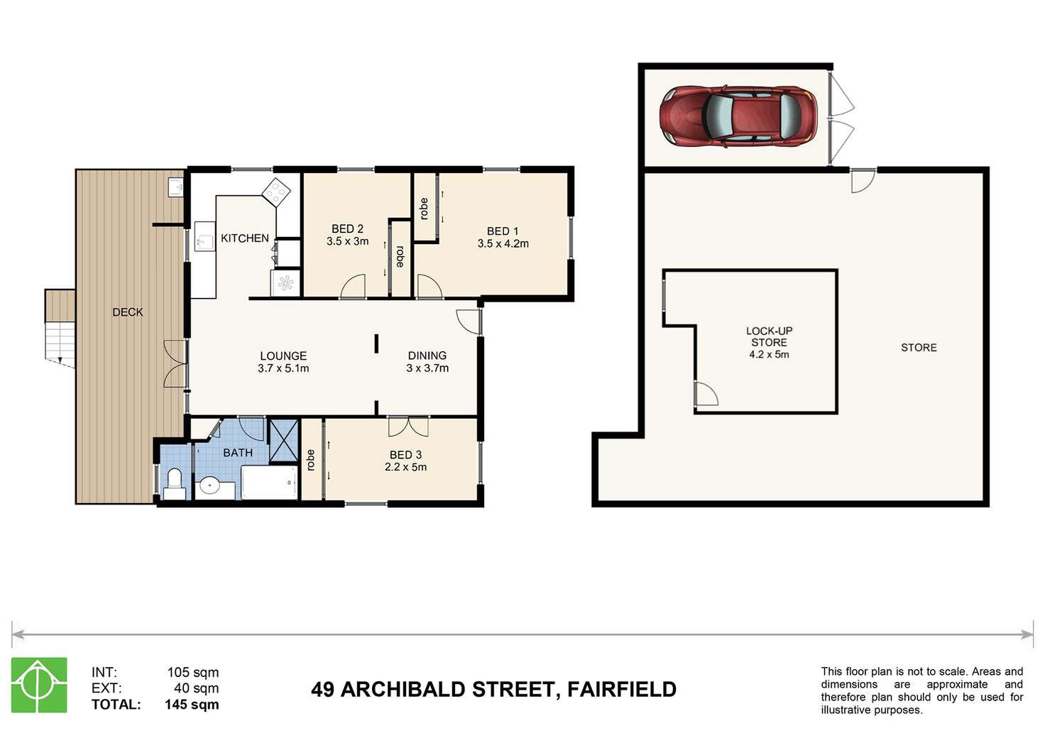 Floorplan of Homely house listing, 49 Archibald Street, Fairfield QLD 4103