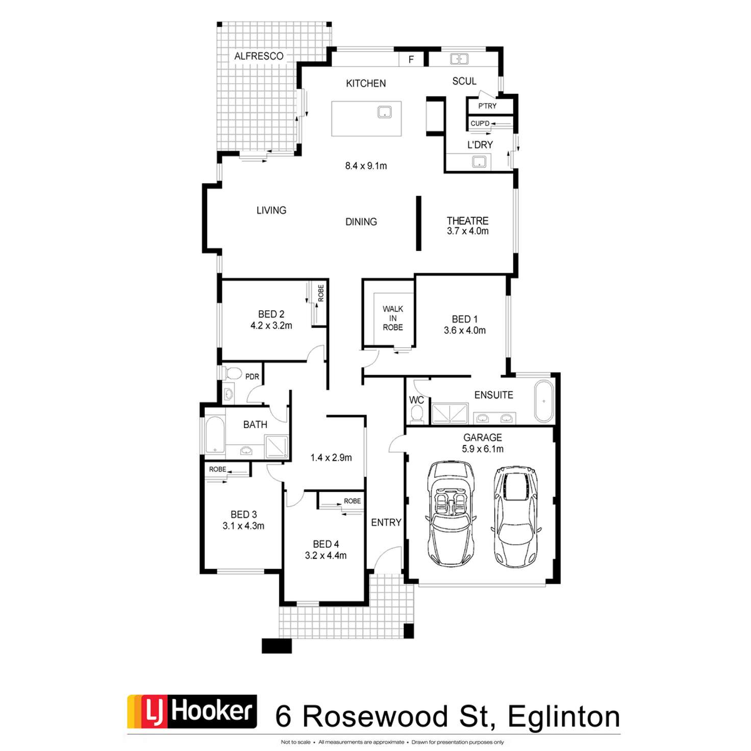 Floorplan of Homely house listing, 6 Rosewood Street, Eglinton WA 6034