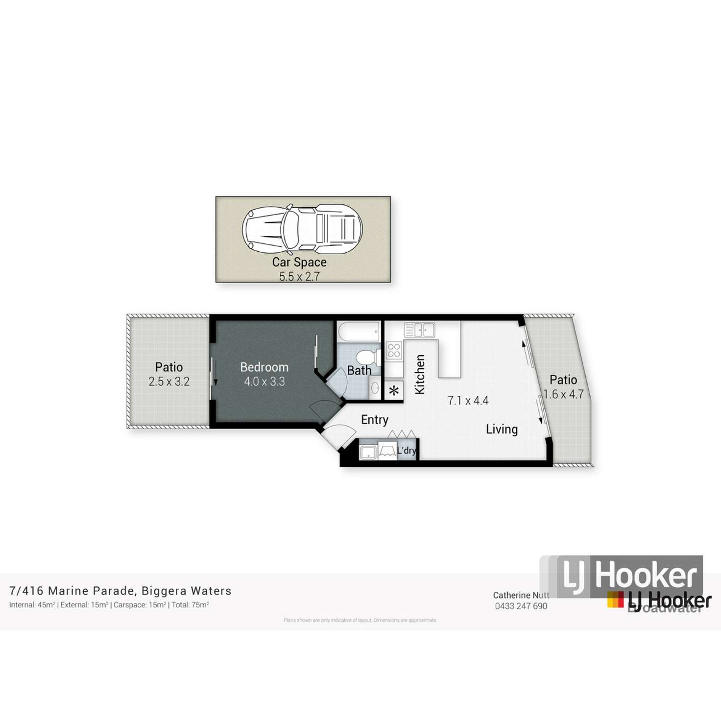 Floorplan of Homely apartment listing, 7/416 Marine Parade, Biggera Waters QLD 4216