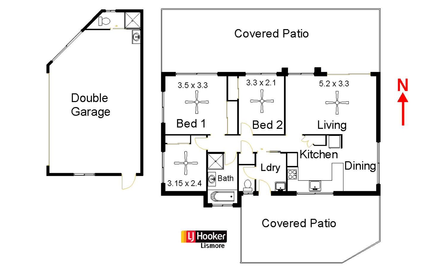 Floorplan of Homely house listing, 3 William Place, Lismore Heights NSW 2480