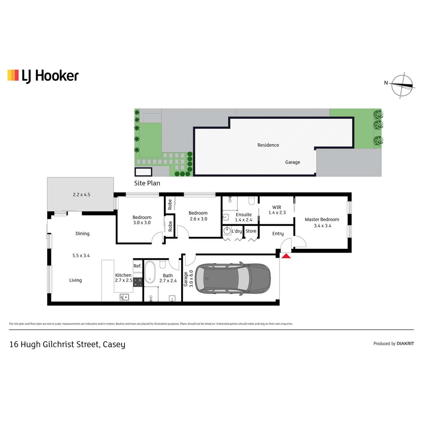 Floorplan of Homely house listing, 16 Hugh Gilchrist Street, Casey ACT 2913