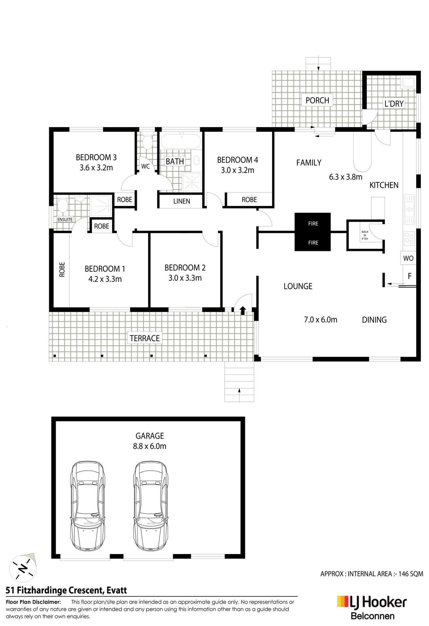 Floorplan of Homely house listing, 51 Fitzhardinge Crescent, Evatt ACT 2617