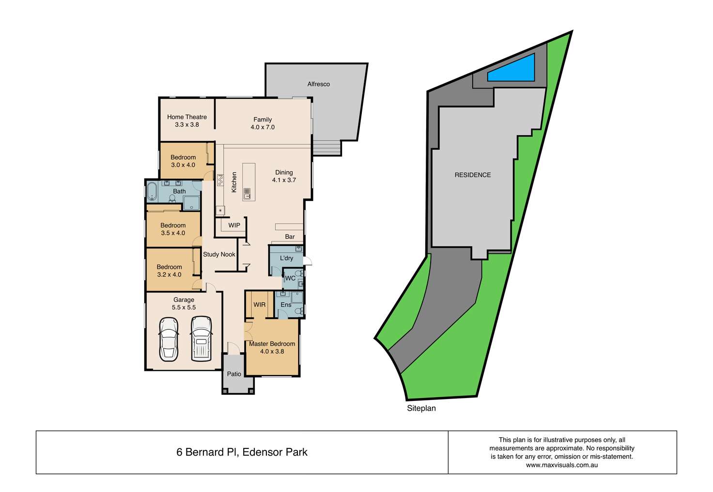 Floorplan of Homely house listing, 6 Bernard Place, Edensor Park NSW 2176
