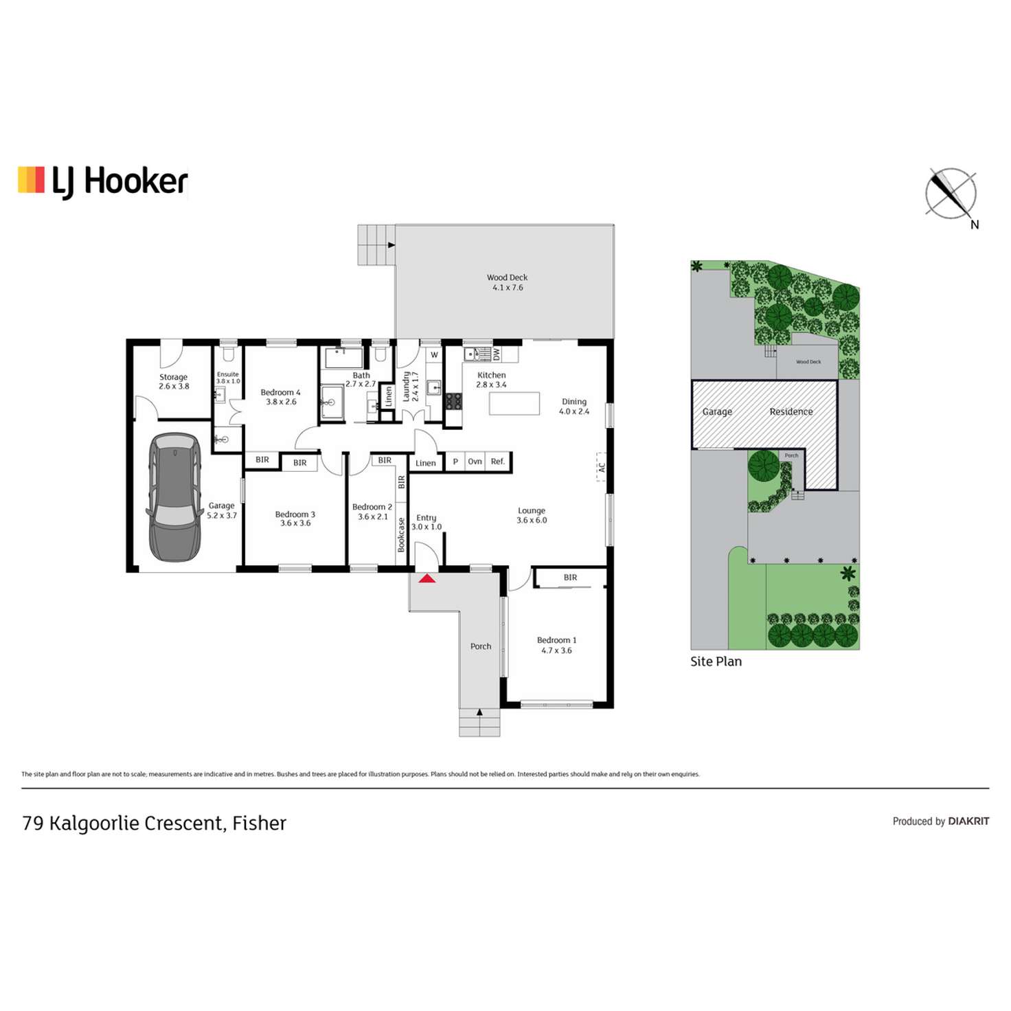 Floorplan of Homely house listing, 79 Kalgoorlie Crescent, Fisher ACT 2611
