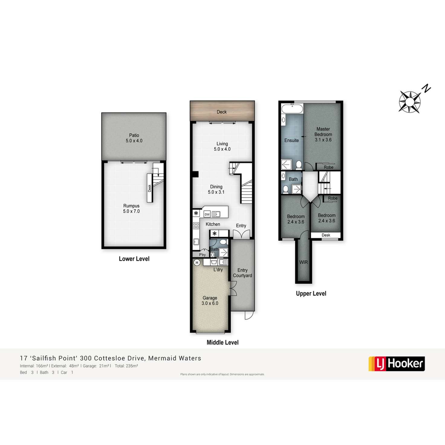 Floorplan of Homely townhouse listing, 17/300 Cottesloe Drive, Mermaid Waters QLD 4218