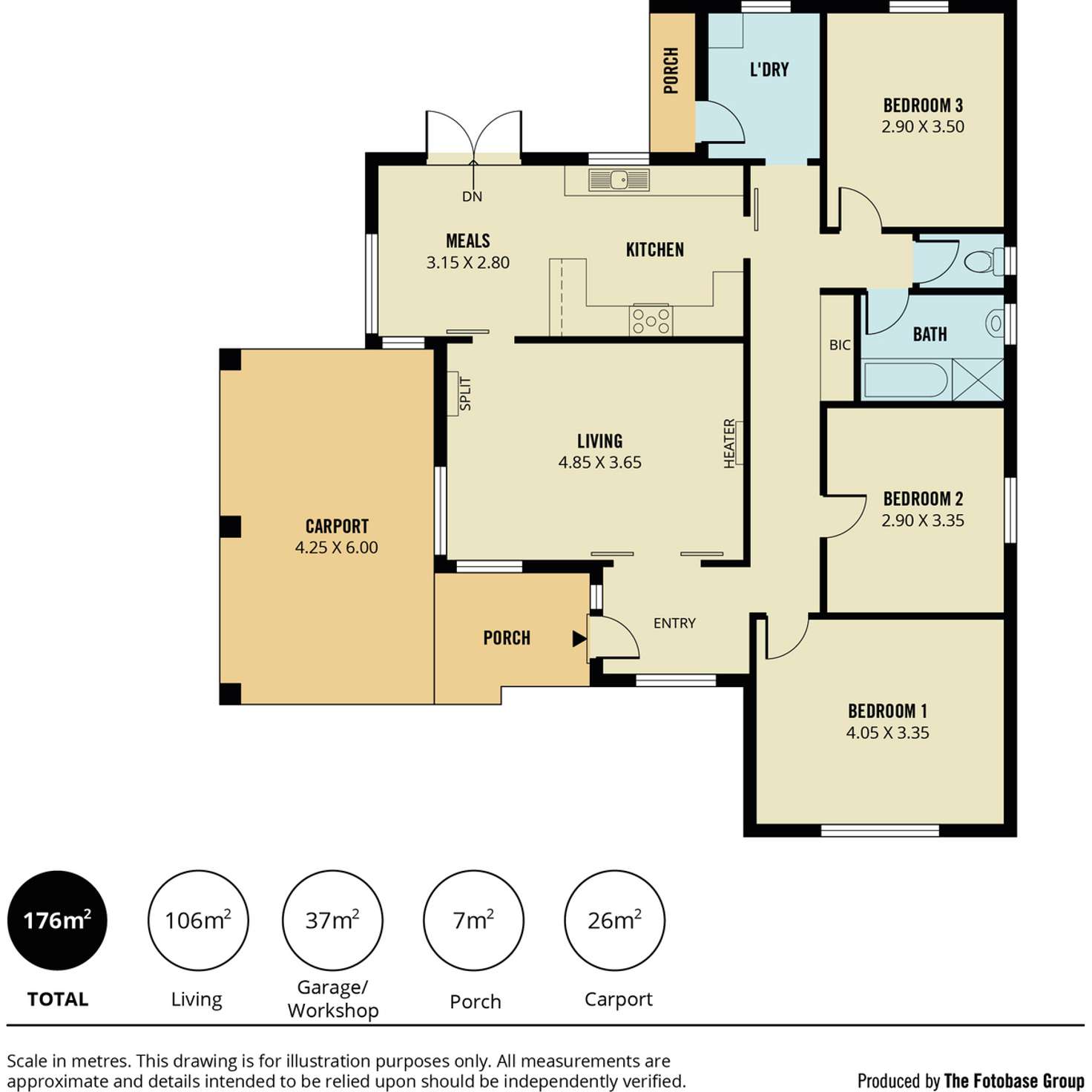 Floorplan of Homely house listing, 7 Elder Avenue, Pooraka SA 5095
