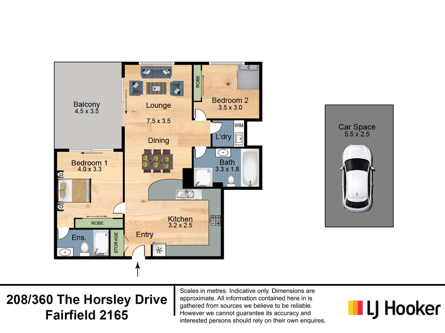 Floorplan of Homely house listing, 208/360-364 The Horsley Drive, Fairfield NSW 2165