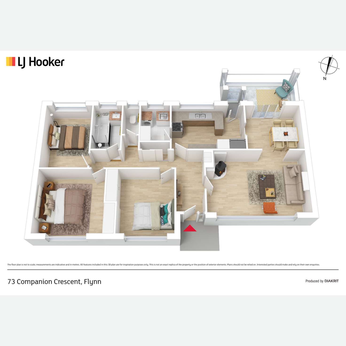 Floorplan of Homely house listing, 73 Companion Crescent, Flynn ACT 2615