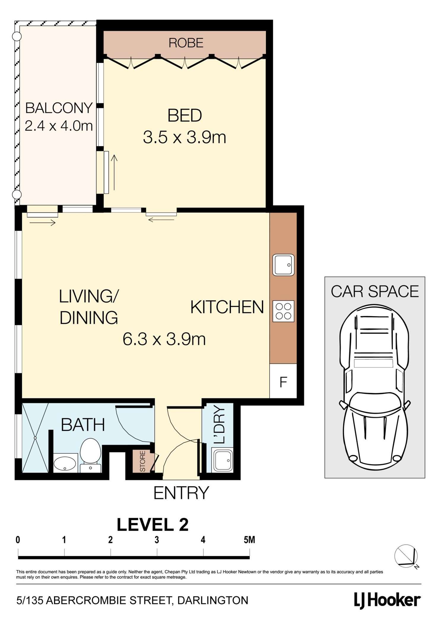 Floorplan of Homely apartment listing, 5/135-137 Abercrombie Street, Darlington NSW 2008