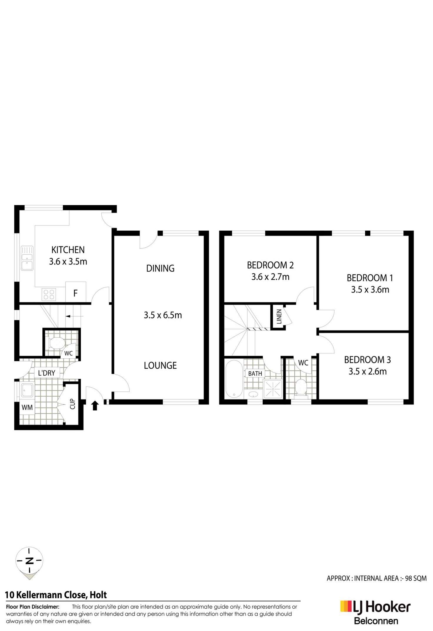 Floorplan of Homely house listing, 10 Kellermann Close, Holt ACT 2615