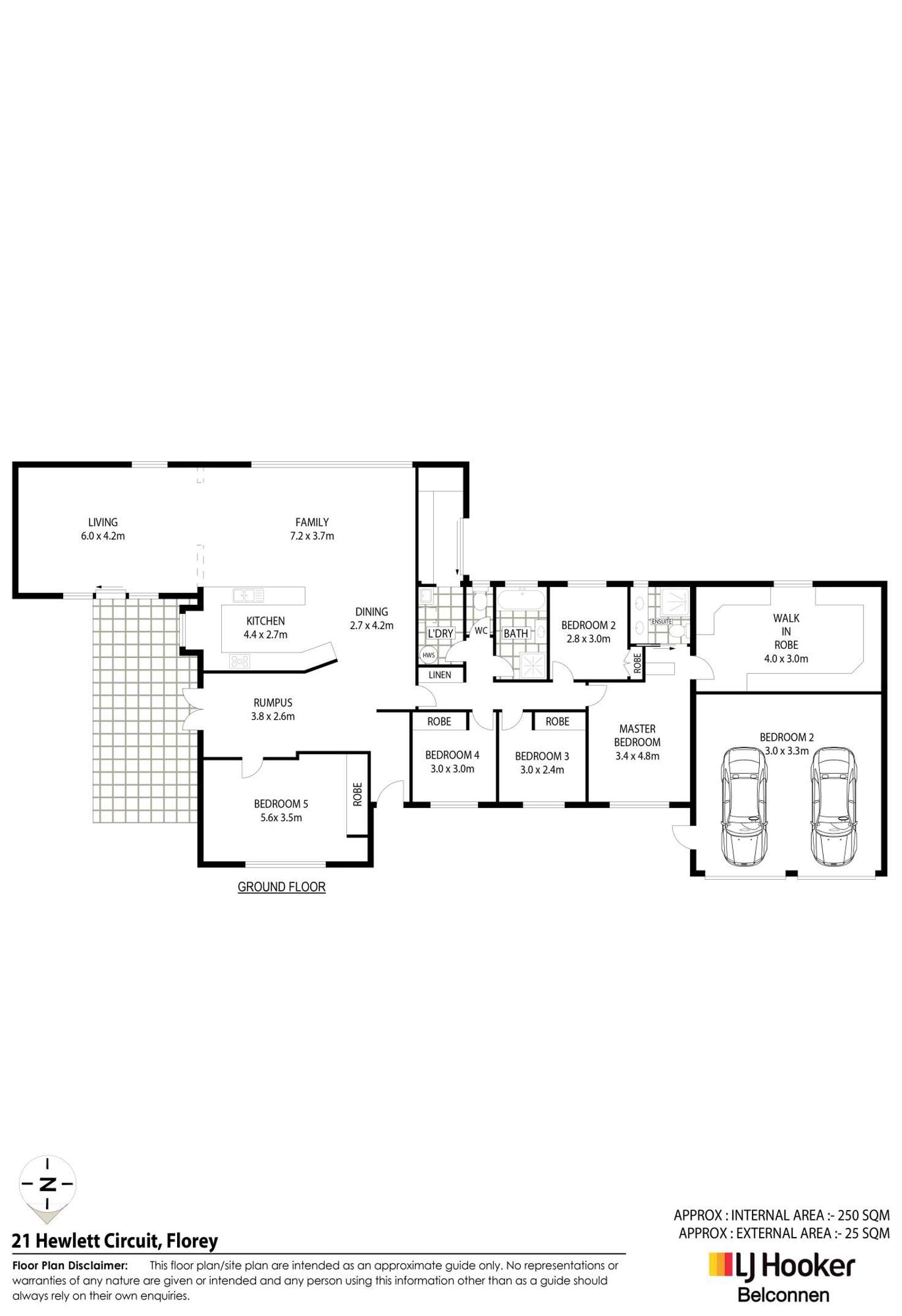 Floorplan of Homely house listing, 21 Hewlett Circuit, Florey ACT 2615