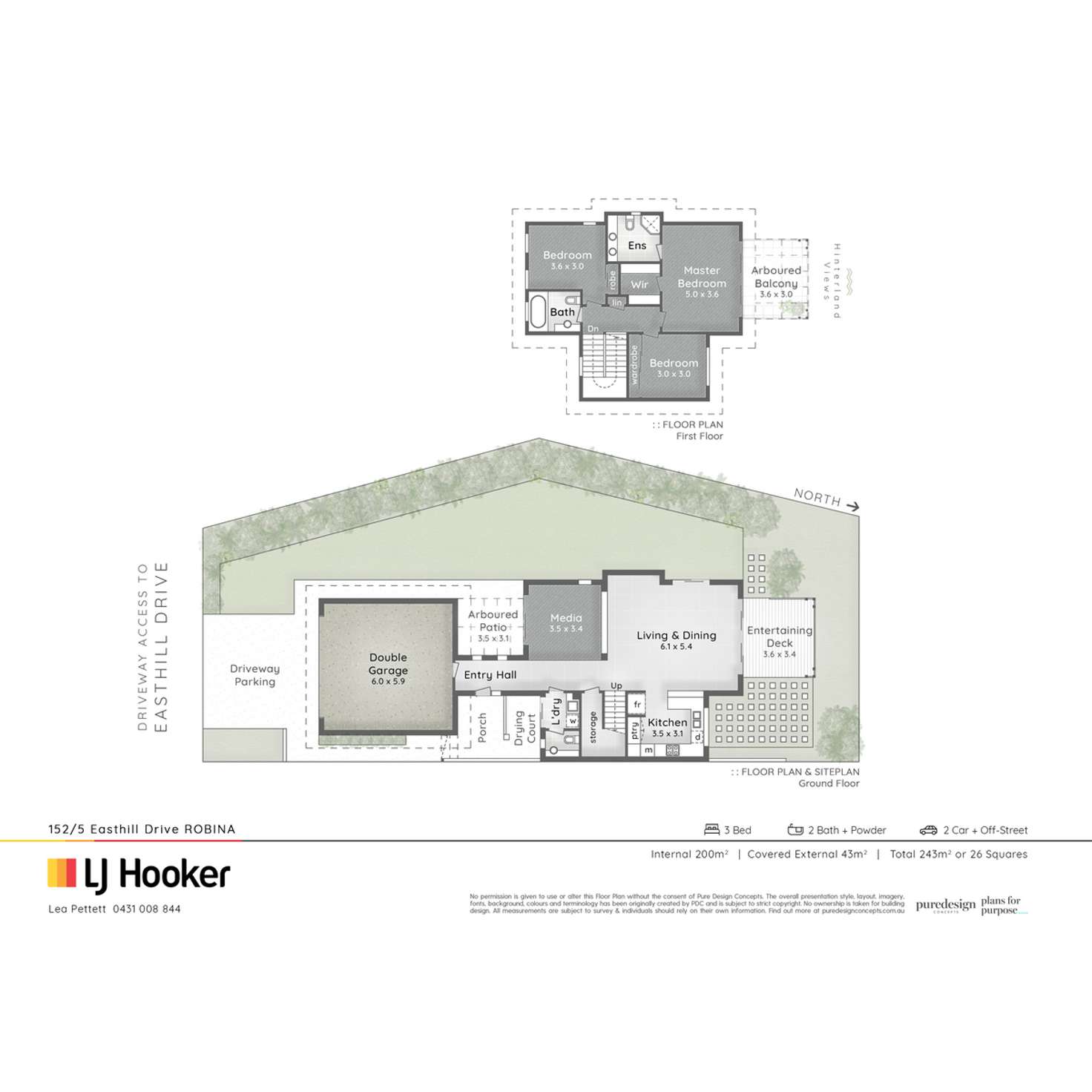 Floorplan of Homely townhouse listing, 152 Easthill Drive, Robina QLD 4226