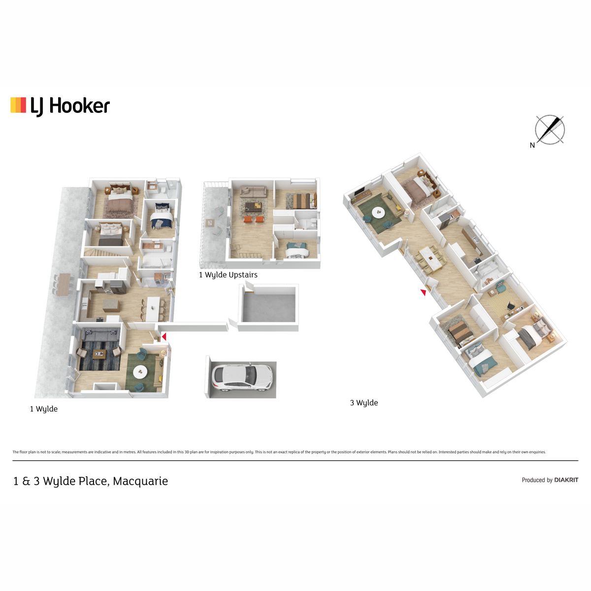 Floorplan of Homely house listing, 1 & 3 Wylde Place, Macquarie ACT 2614