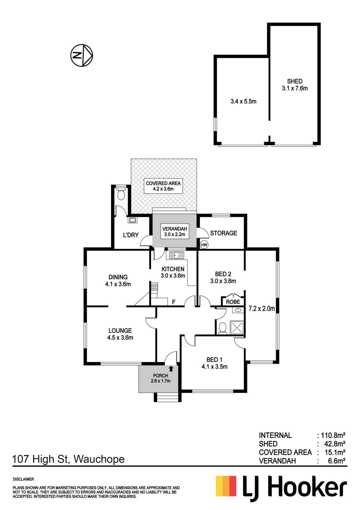 Floorplan of Homely house listing, 107 High Street, Wauchope NSW 2446