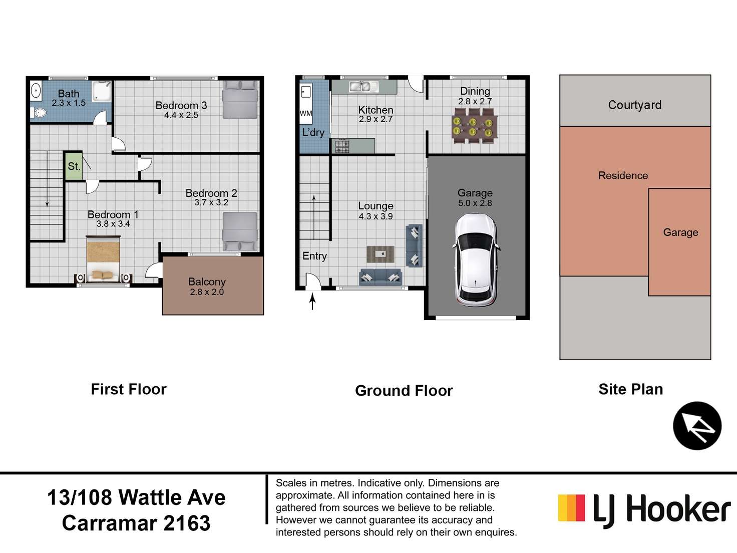 Floorplan of Homely house listing, 13/108 Wattle Avenue, Carramar NSW 2163