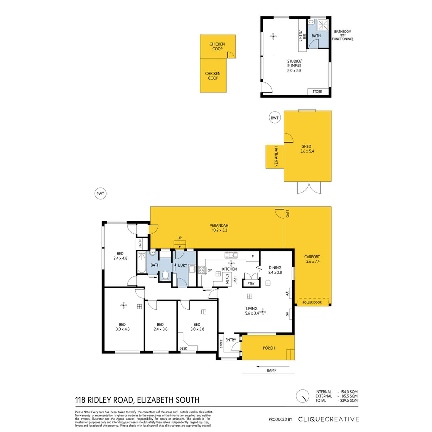 Floorplan of Homely house listing, 118 Ridley Road, Elizabeth South SA 5112