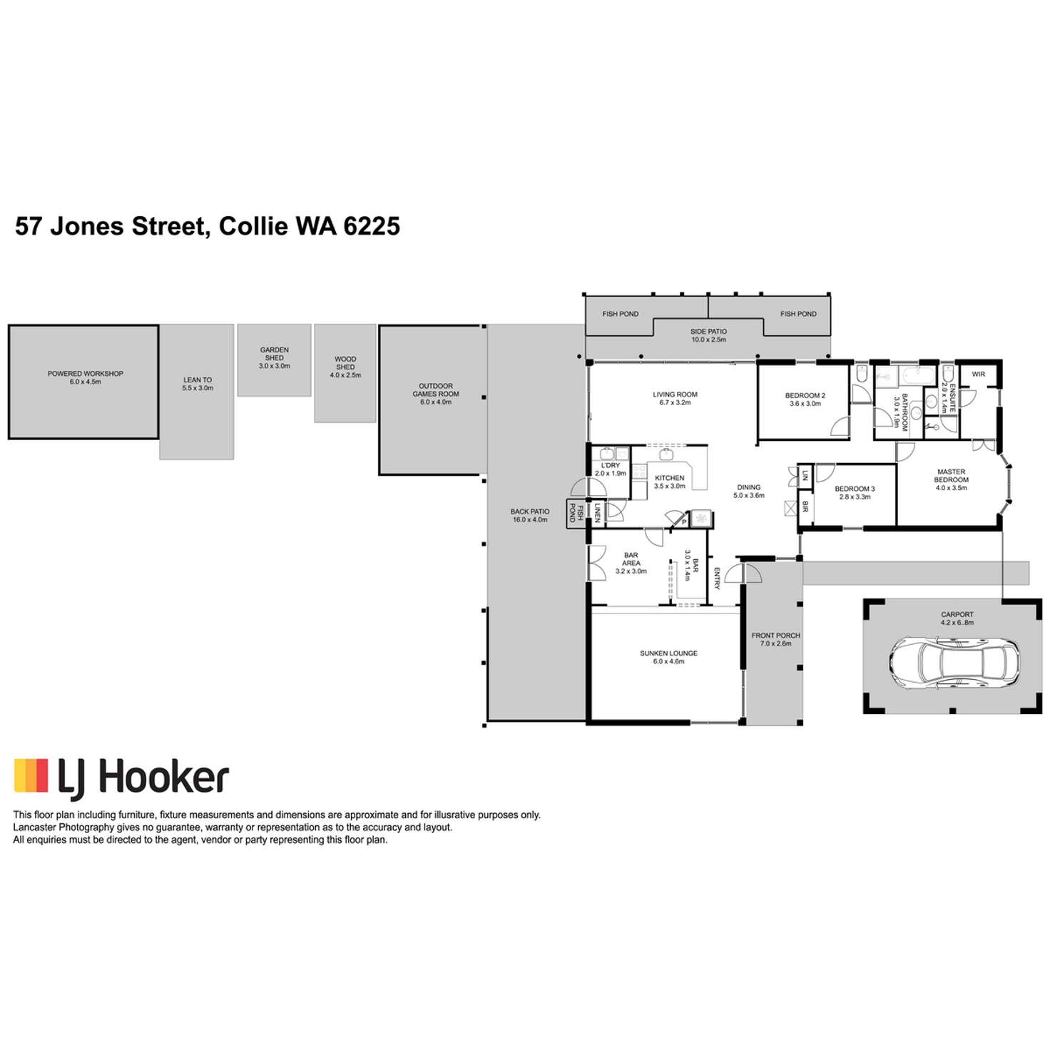 Floorplan of Homely house listing, 57 Jones Street, Collie WA 6225