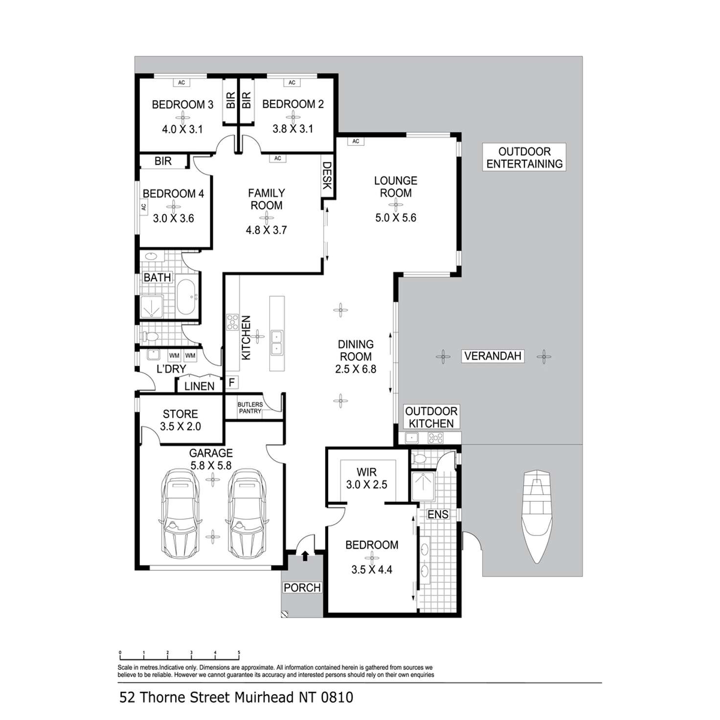 Floorplan of Homely house listing, 52 Thorne Street, Muirhead NT 810