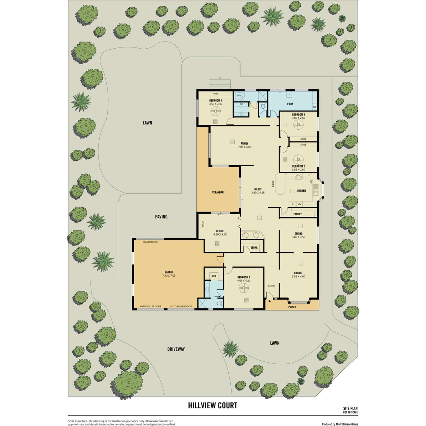 Floorplan of Homely house listing, 4 Hillview Court, Gulfview Heights SA 5096