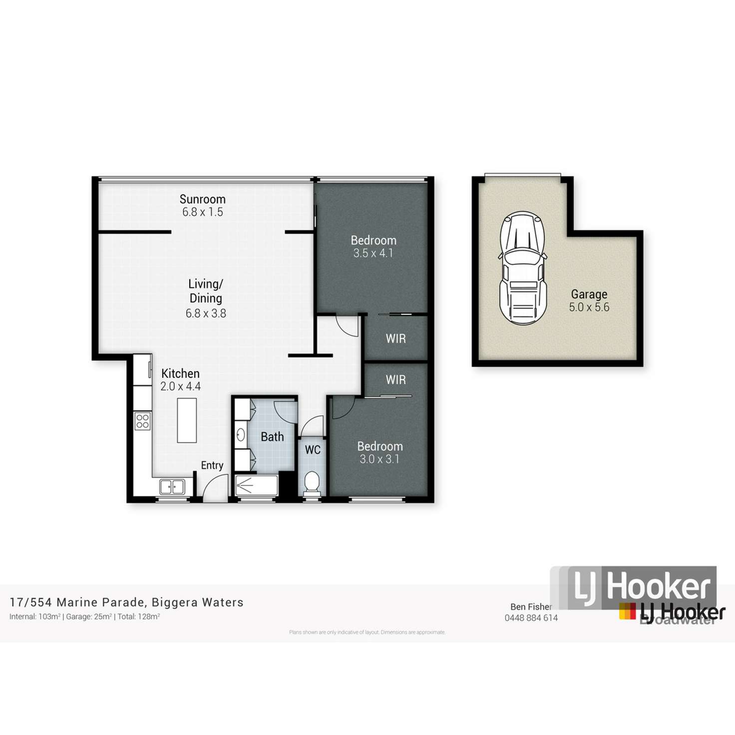 Floorplan of Homely apartment listing, 17/554 Marine Parade, Biggera Waters QLD 4216