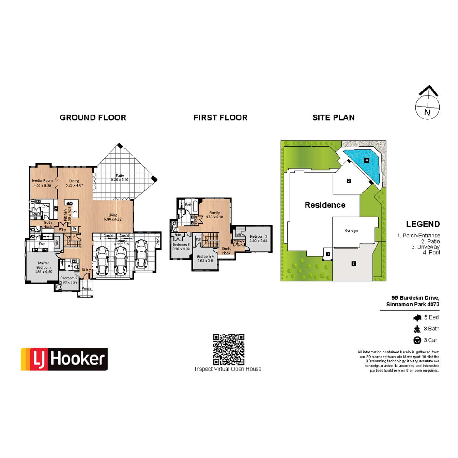 Floorplan of Homely house listing, 95 Burdekin Drive, Sinnamon Park QLD 4073