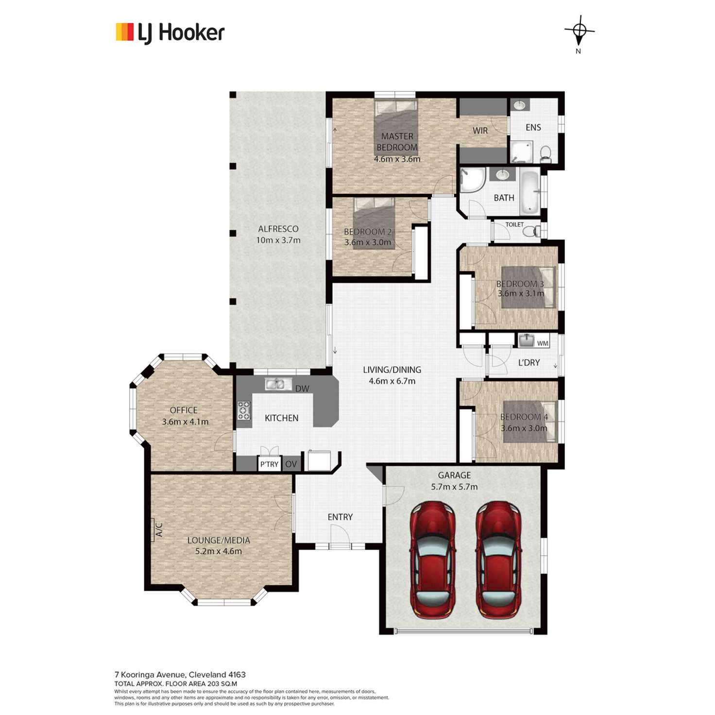 Floorplan of Homely house listing, 7 Kooringa Avenue, Cleveland QLD 4163