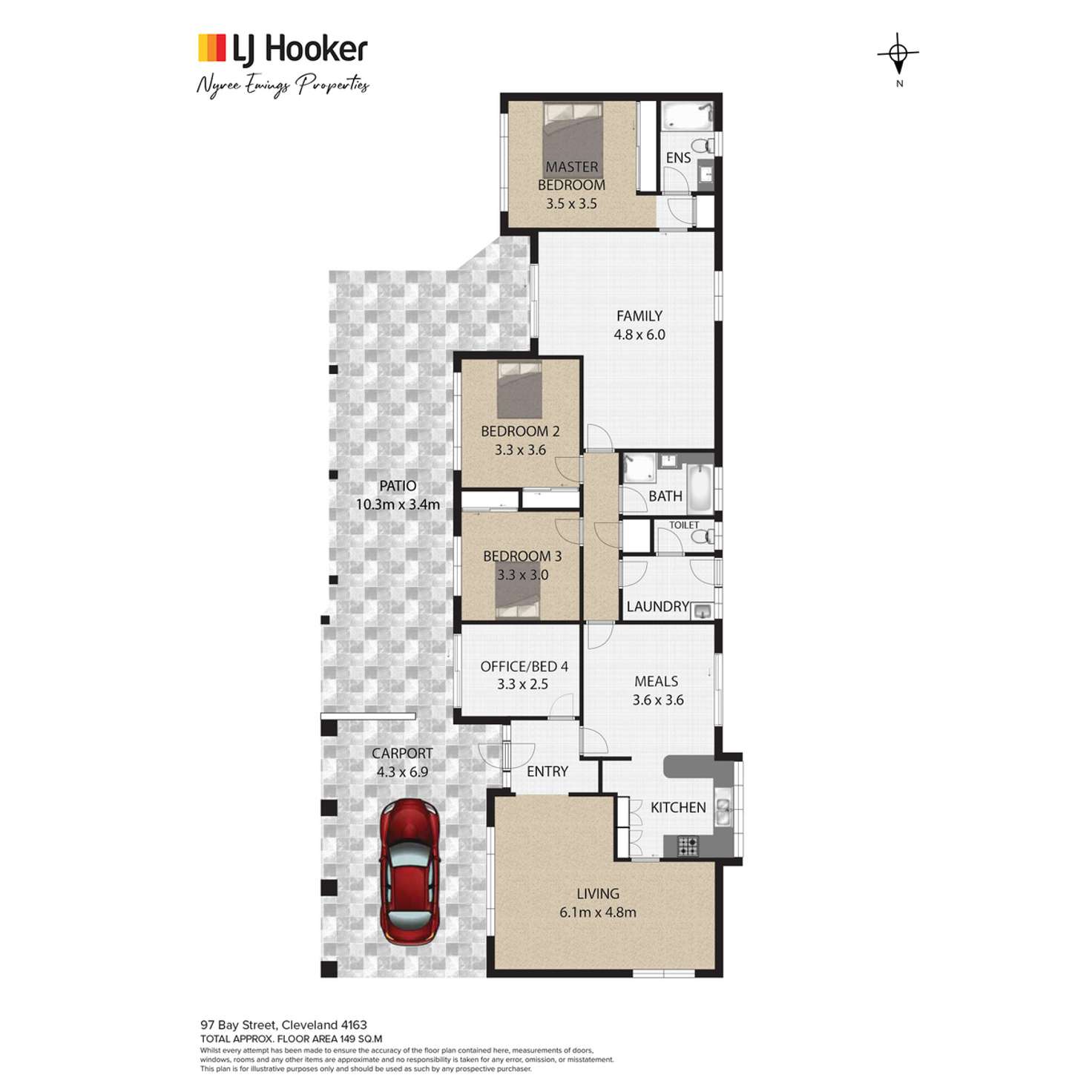 Floorplan of Homely house listing, 97 Bay Street, Cleveland QLD 4163