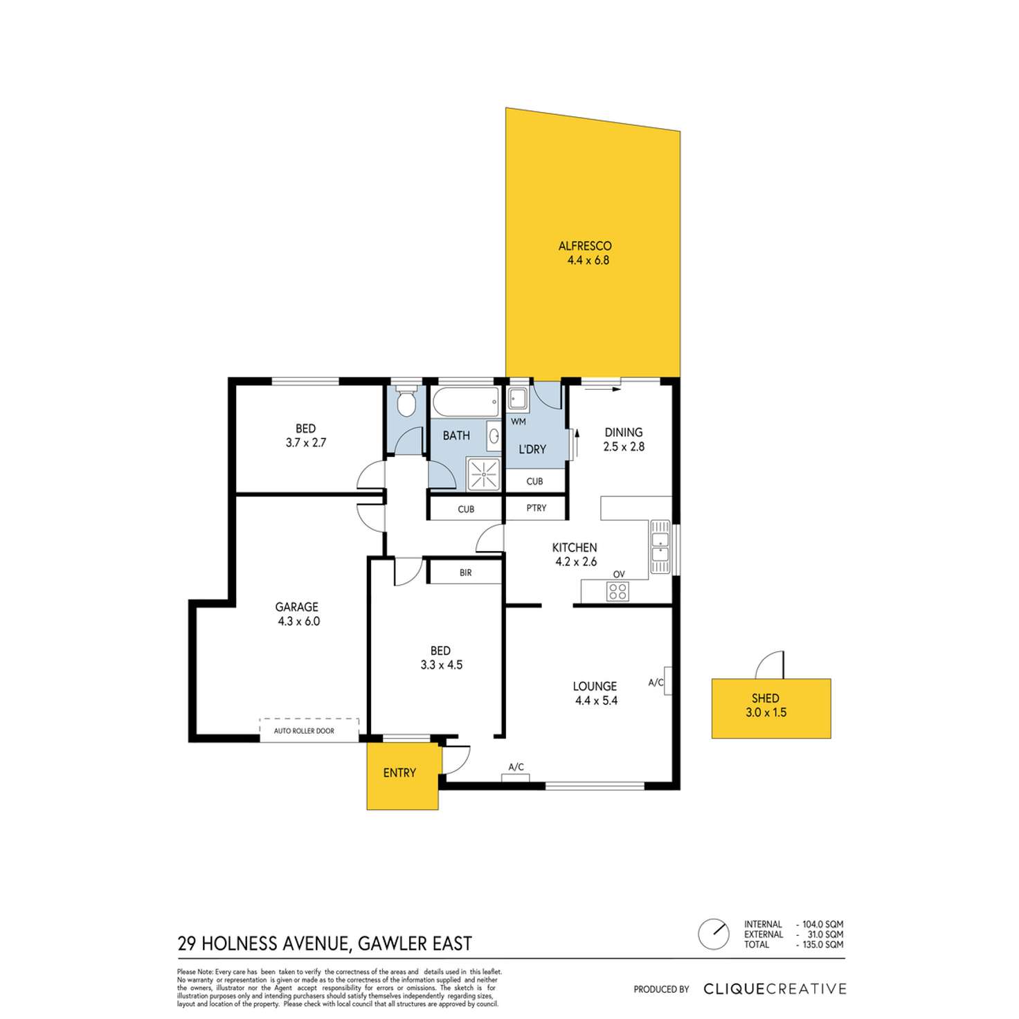 Floorplan of Homely house listing, 29 Holness Avenue, Gawler East SA 5118