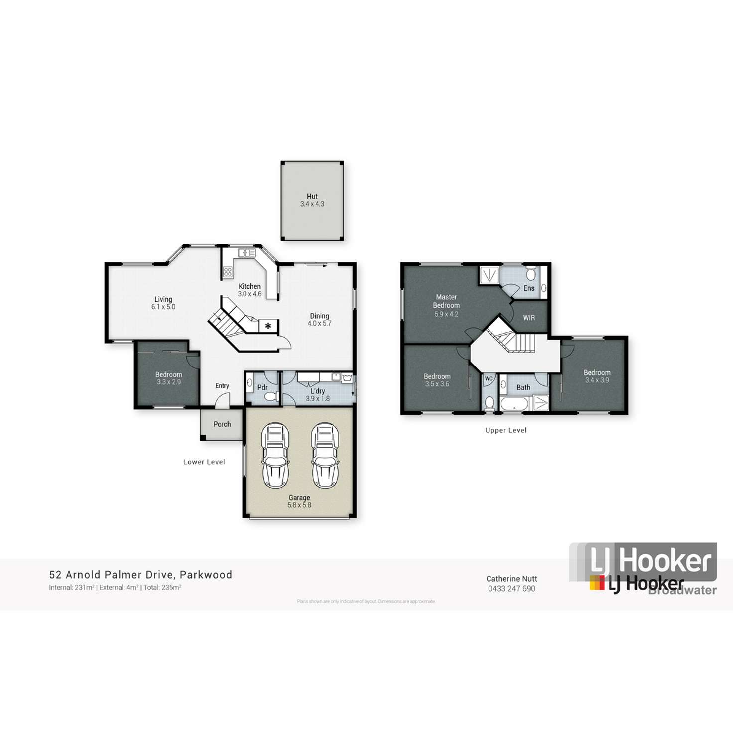 Floorplan of Homely house listing, 52 Arnold Palmer Drive, Parkwood QLD 4214