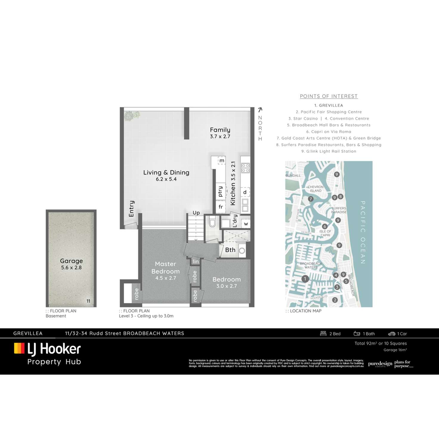 Floorplan of Homely apartment listing, 11/32-34 Rudd Street, Broadbeach Waters QLD 4218