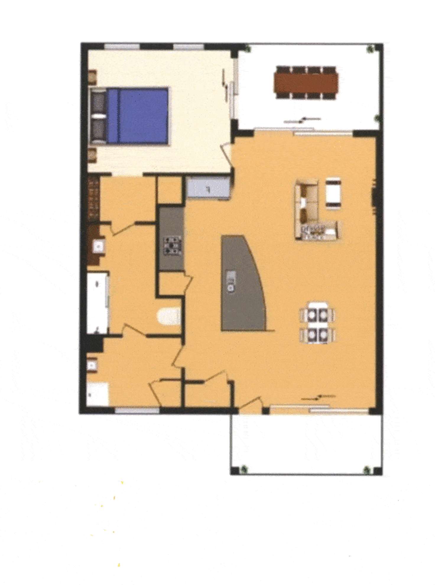 Floorplan of Homely unit listing, 429/2 Keem Street, Trinity Beach QLD 4879