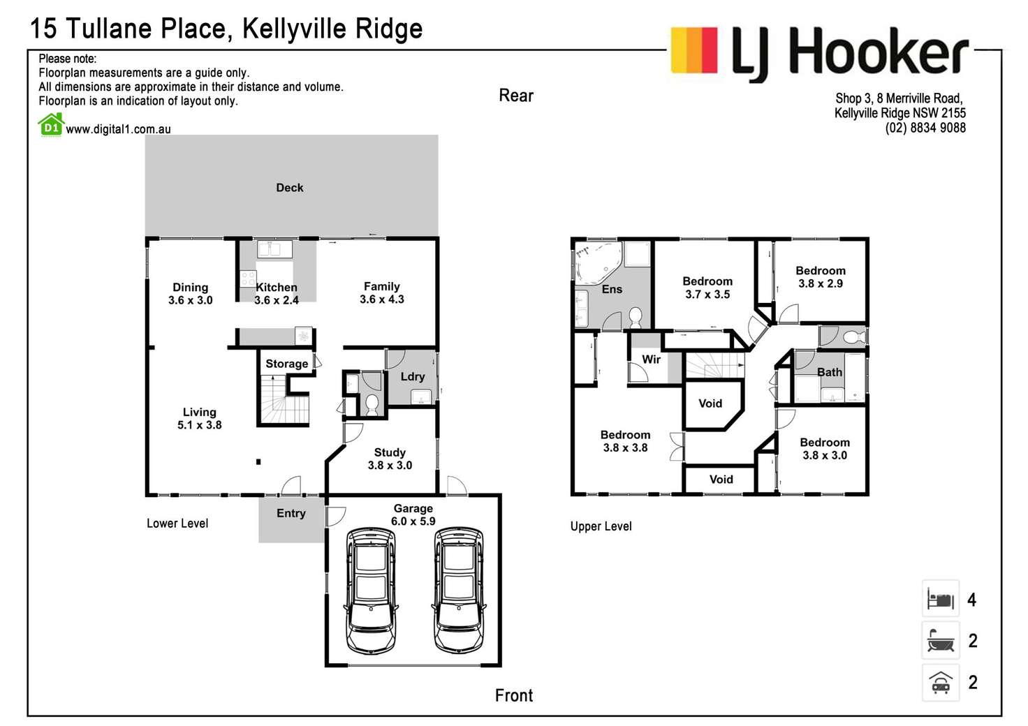 Floorplan of Homely house listing, 15 Tullane Place, Kellyville Ridge NSW 2155