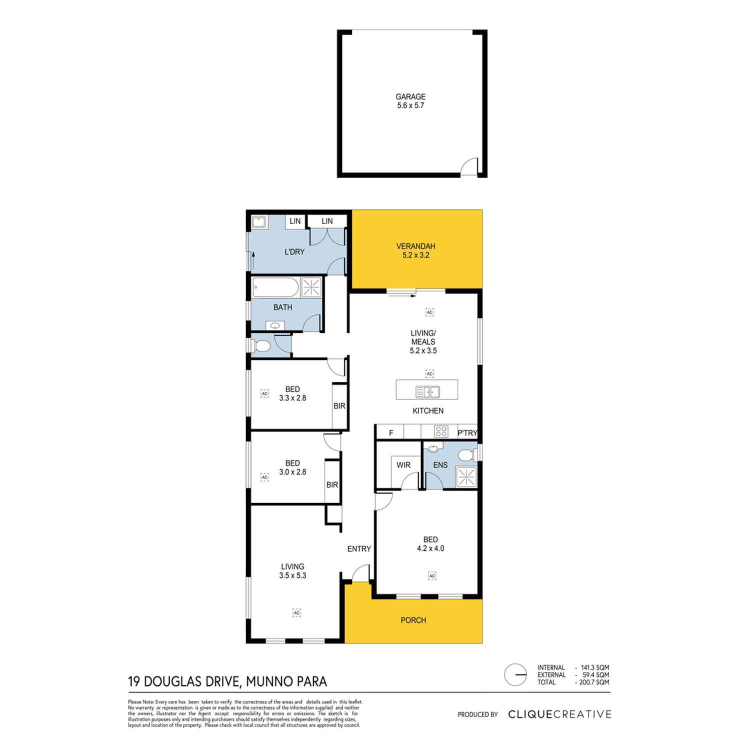 Floorplan of Homely house listing, 19 Douglas Drive, Munno Para SA 5115