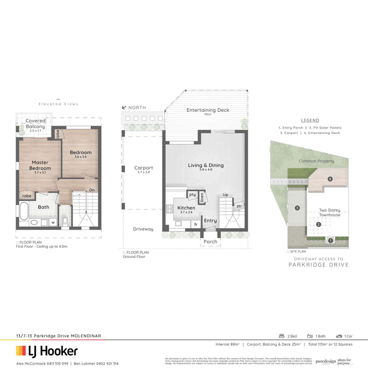 Floorplan of Homely townhouse listing, 13/7-13 Park Ridge Drive, Molendinar QLD 4214