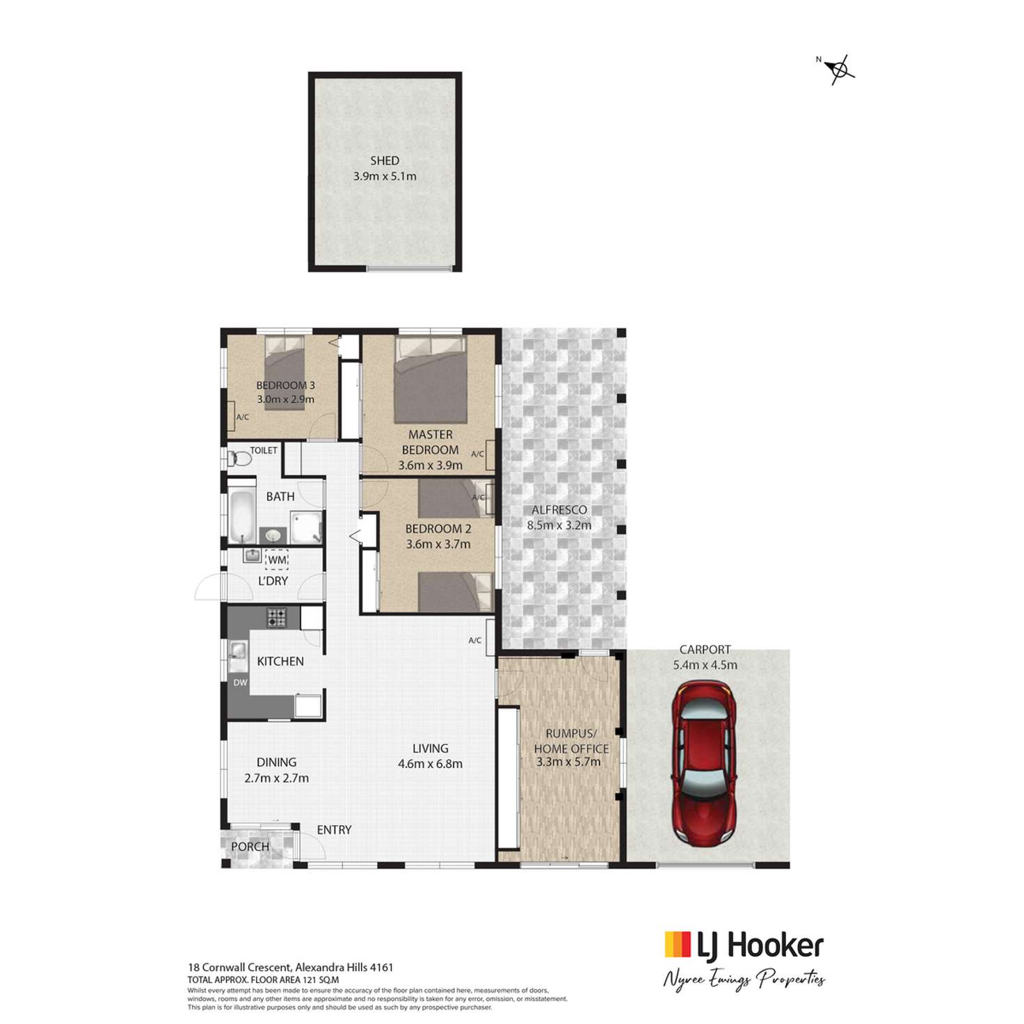 Floorplan of Homely house listing, 18 Cornwall Crescent, Alexandra Hills QLD 4161