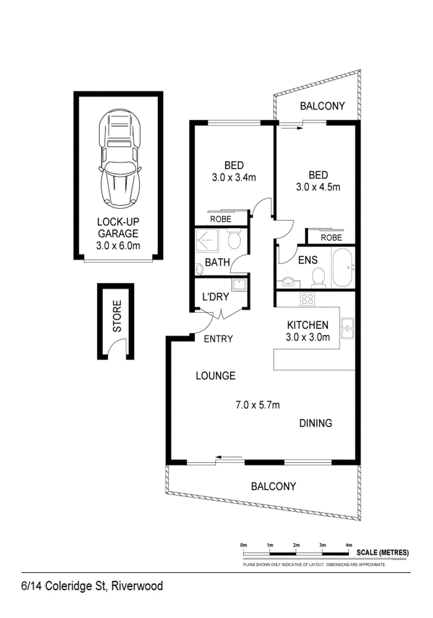 Floorplan of Homely apartment listing, 6/14-18 Coleridge St, Riverwood NSW 2210