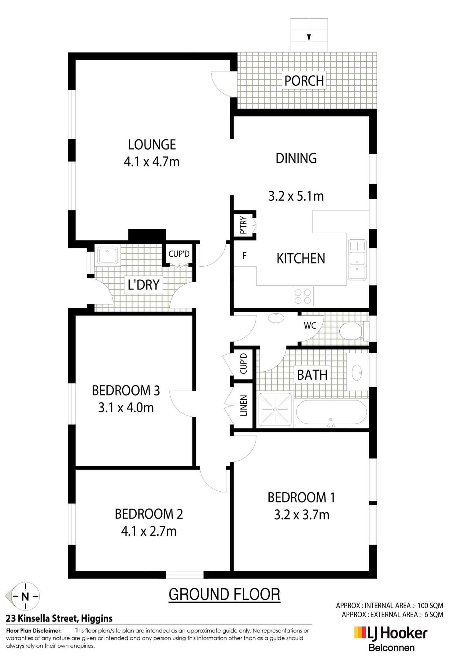 Floorplan of Homely house listing, 23 Kinsella Street, Higgins ACT 2615