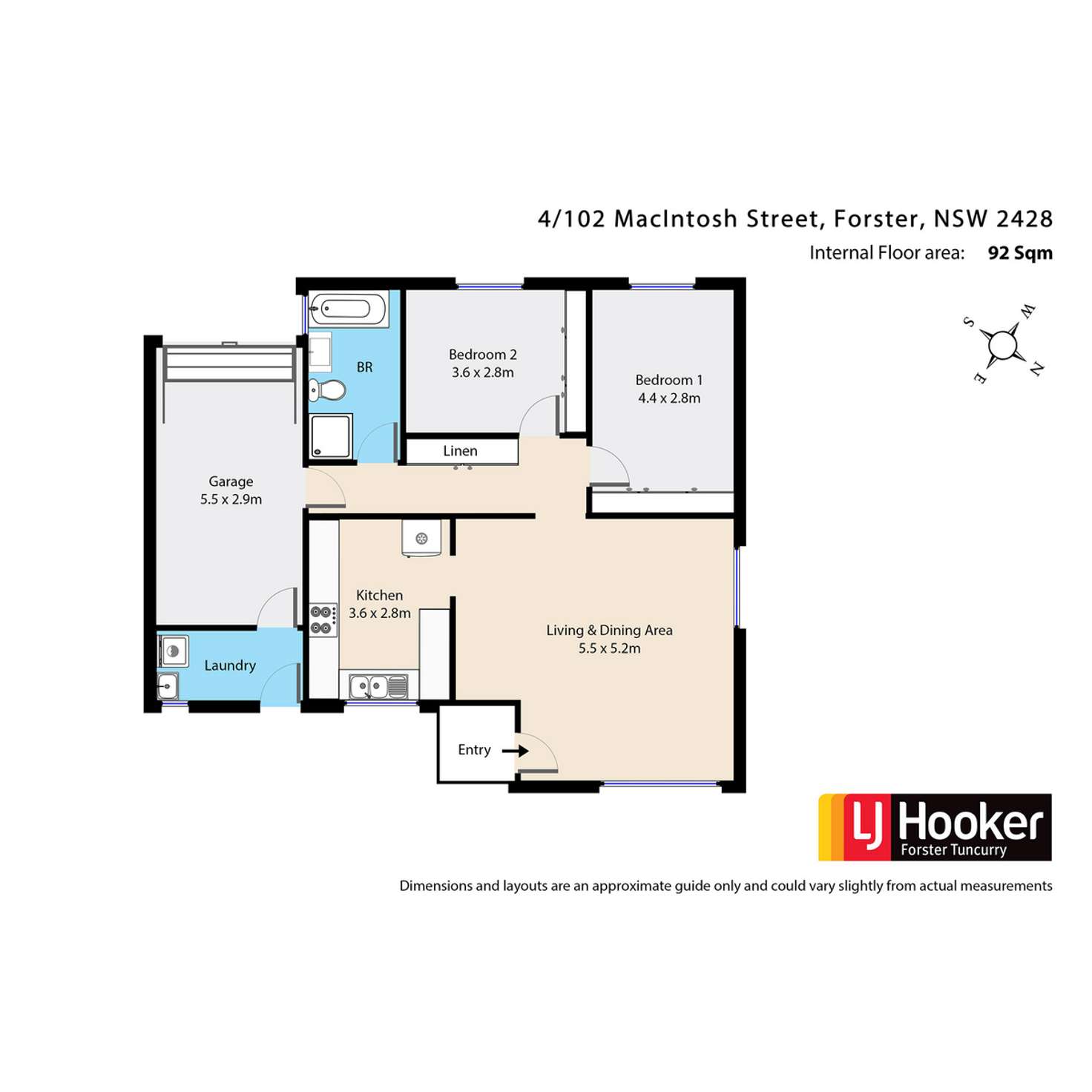 Floorplan of Homely villa listing, 4/102 Macintosh Street, Forster NSW 2428