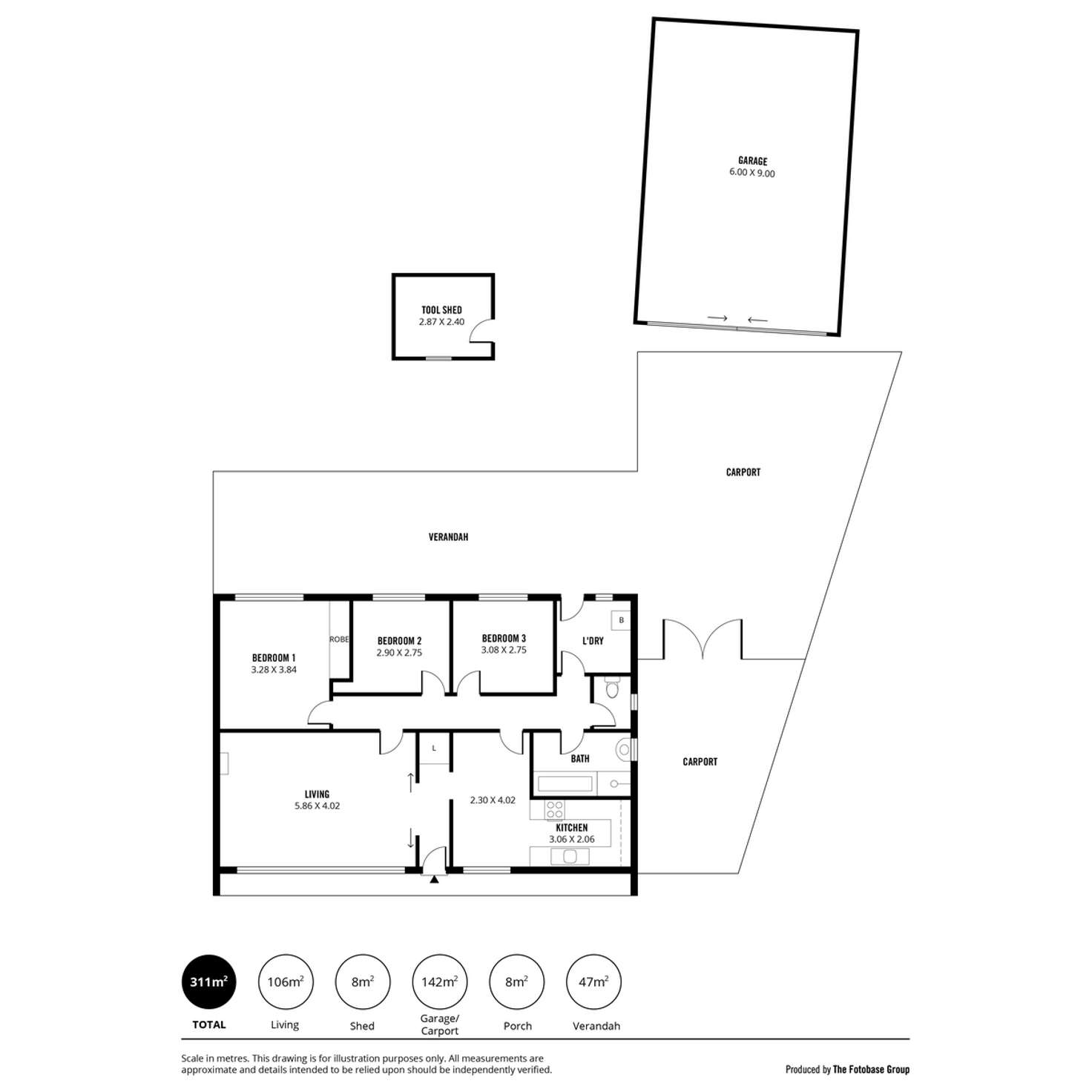 Floorplan of Homely house listing, 32 Leabrook Drive, Para Hills SA 5096