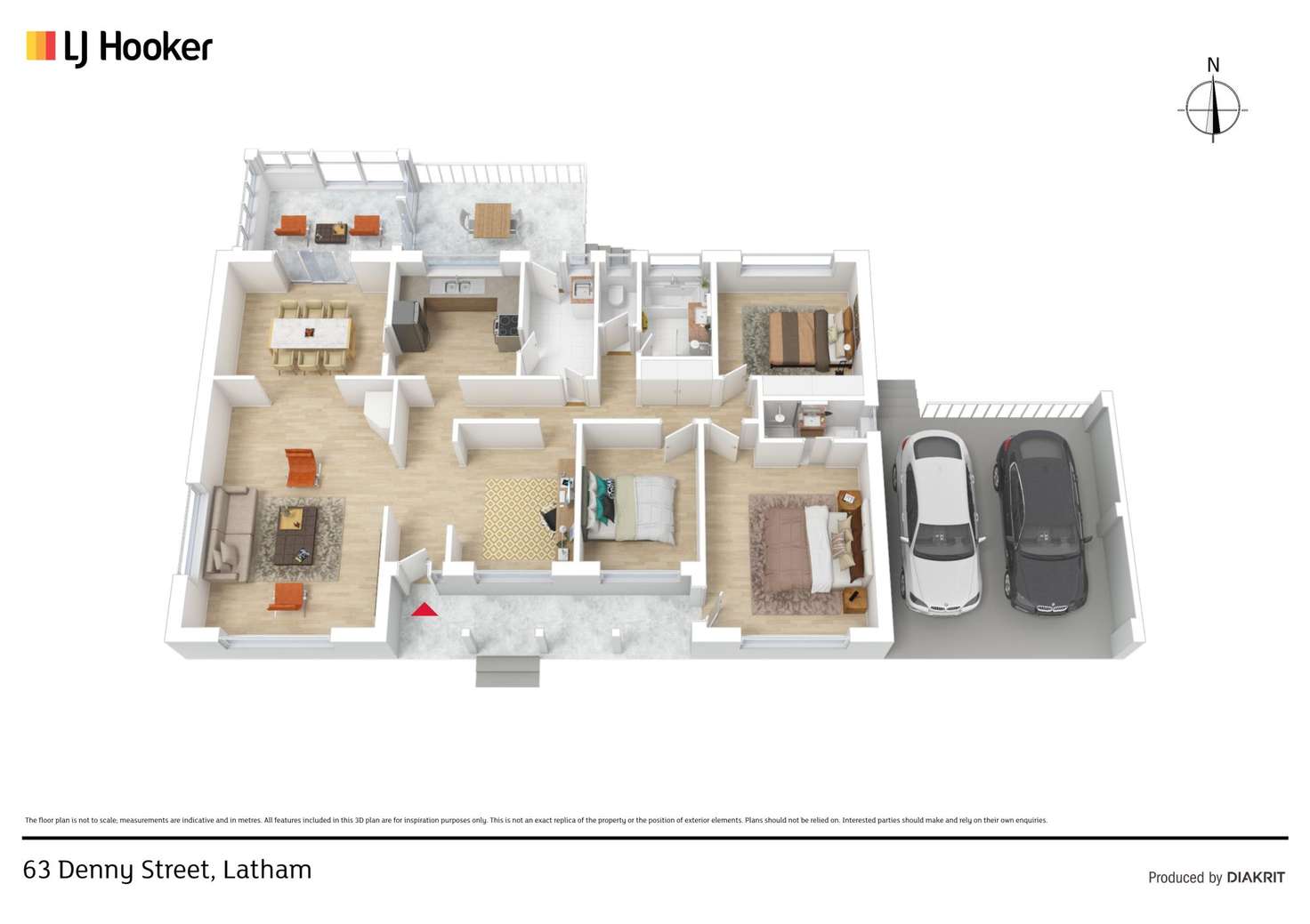 Floorplan of Homely house listing, 63 Denny Street, Latham ACT 2615