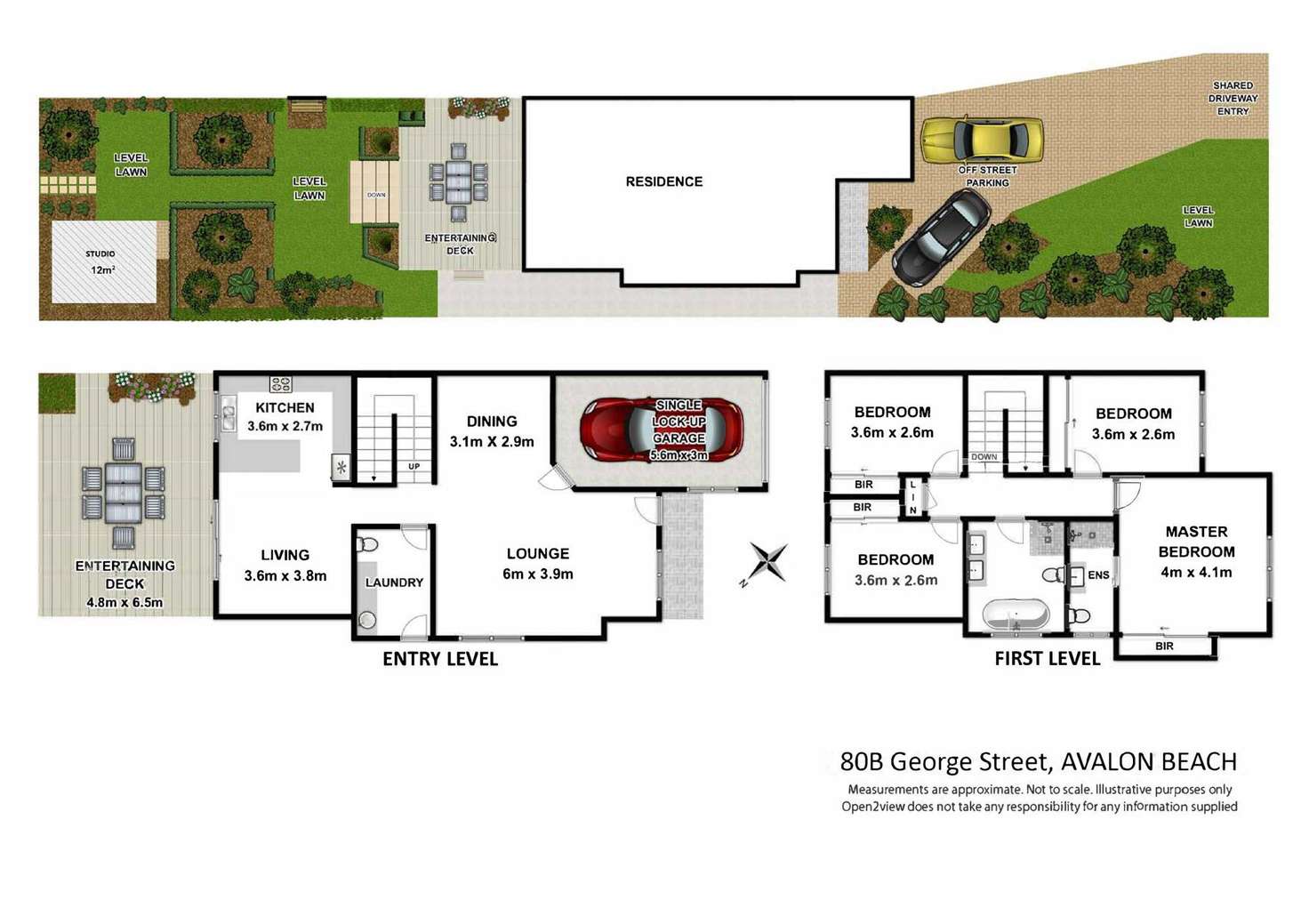 Floorplan of Homely townhouse listing, 80B George Street, Avalon Beach NSW 2107