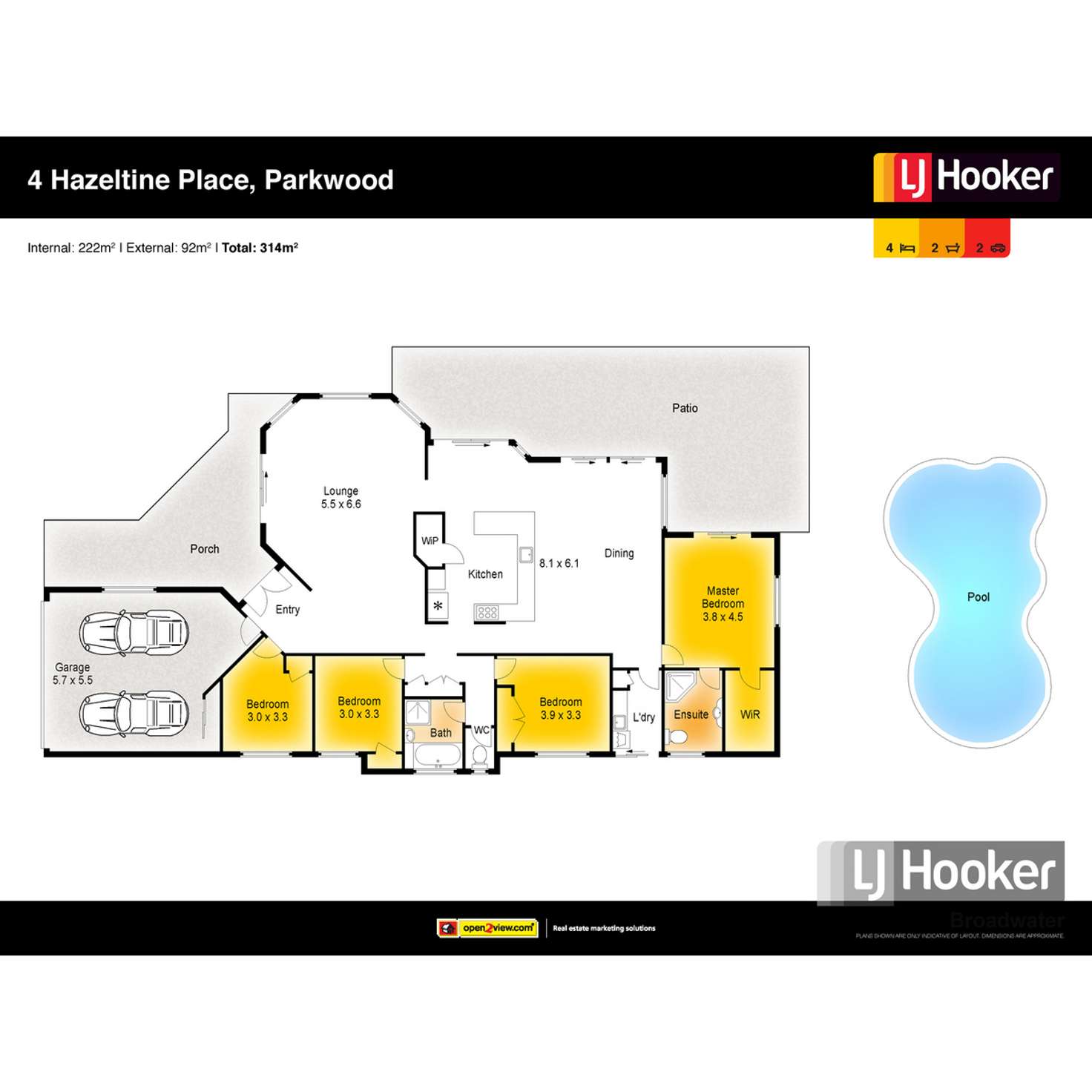 Floorplan of Homely house listing, 4 Hazeltine Place, Parkwood QLD 4214