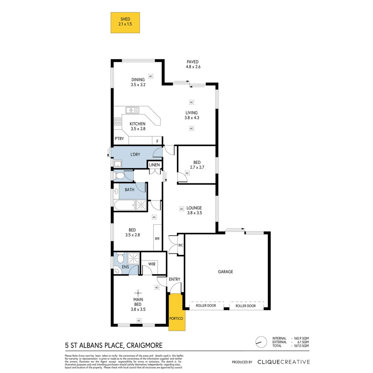 Floorplan of Homely house listing, 5 St Albans Place, Craigmore SA 5114