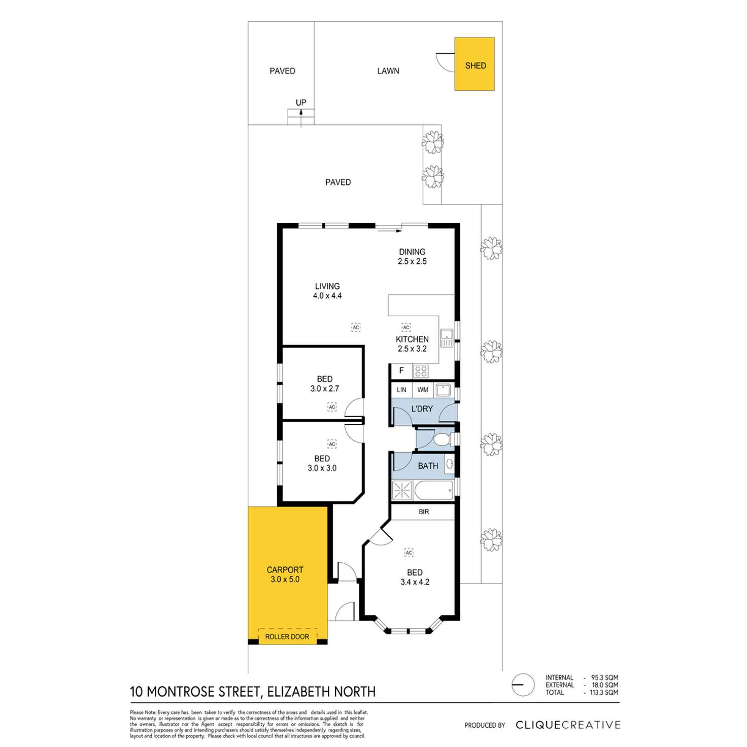 Floorplan of Homely house listing, 10 Montrose Court, Elizabeth North SA 5113