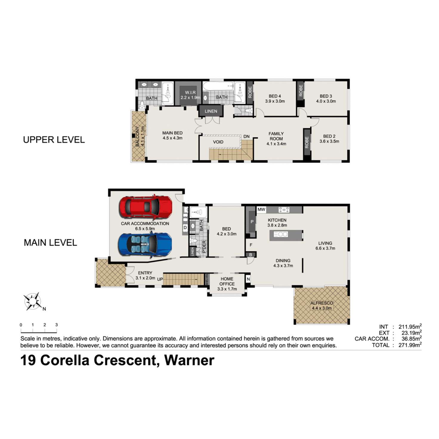 Floorplan of Homely house listing, 19 Corella Crescent, Warner QLD 4500