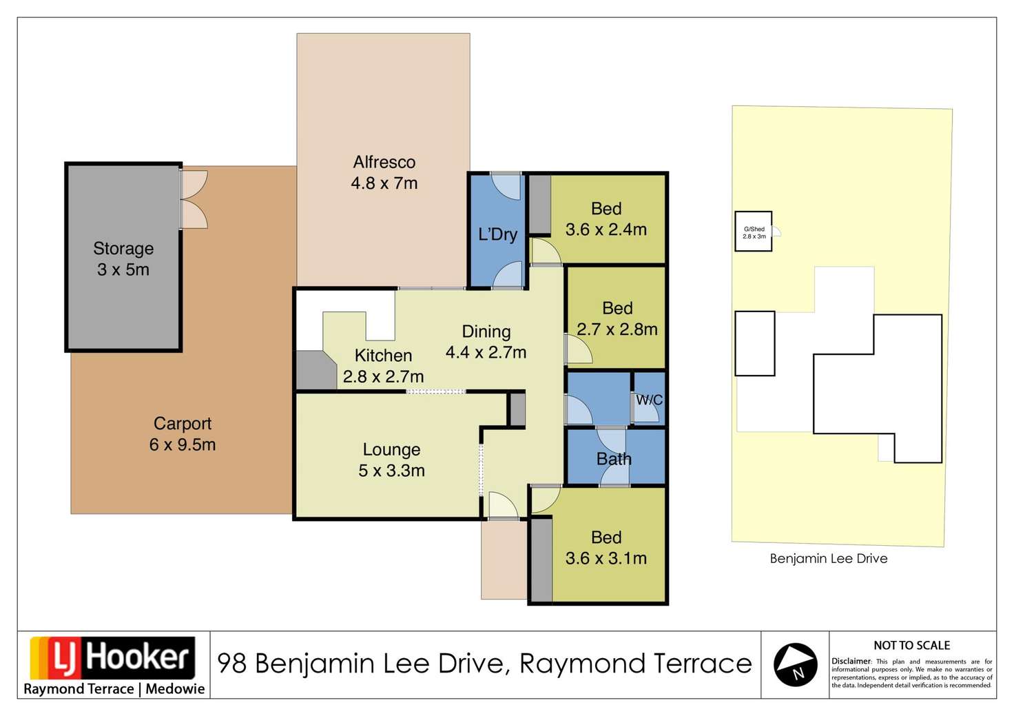 Floorplan of Homely house listing, 98 Benjamin Lee Drive, Raymond Terrace NSW 2324