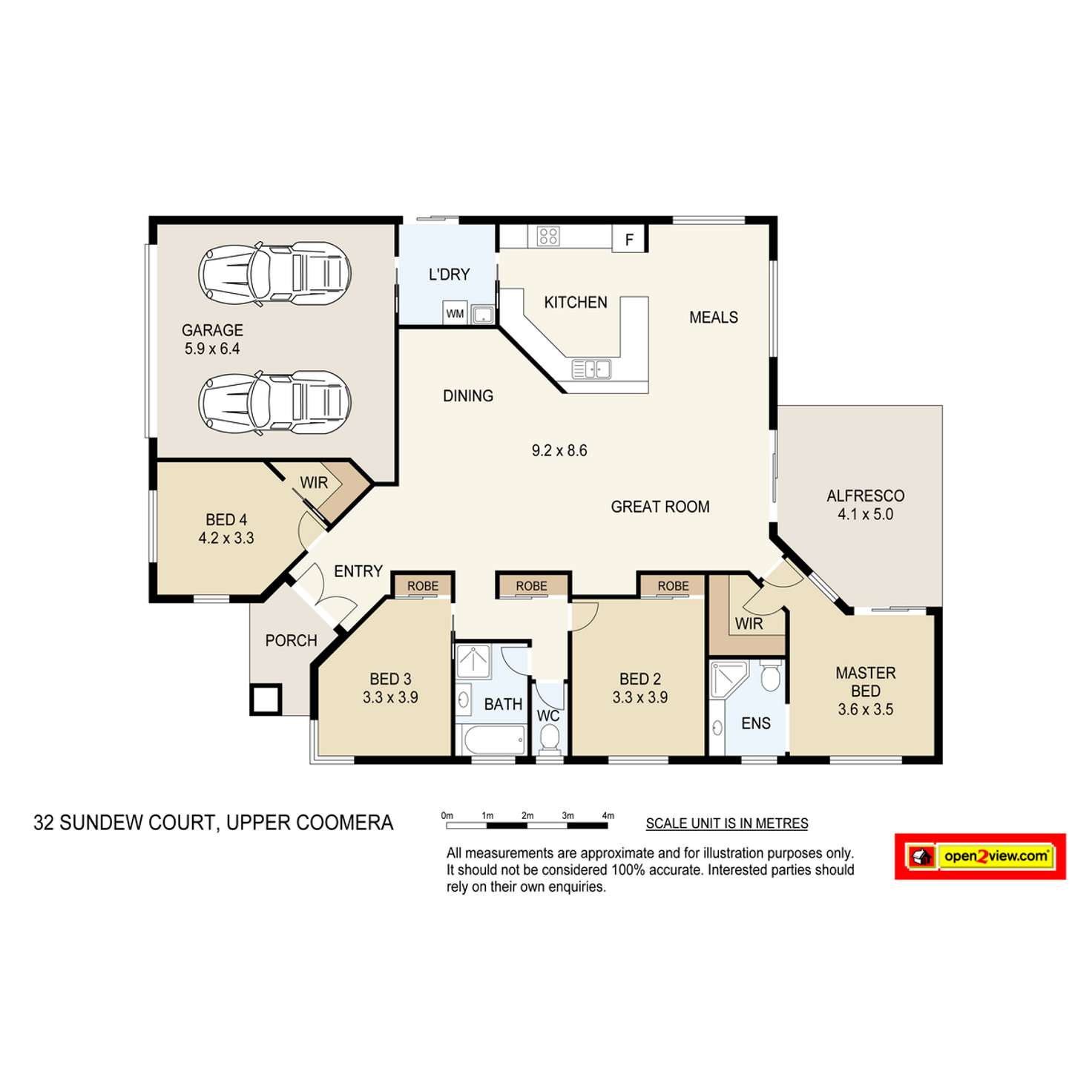 Floorplan of Homely house listing, 32 Sundew Crescent, Upper Coomera QLD 4209