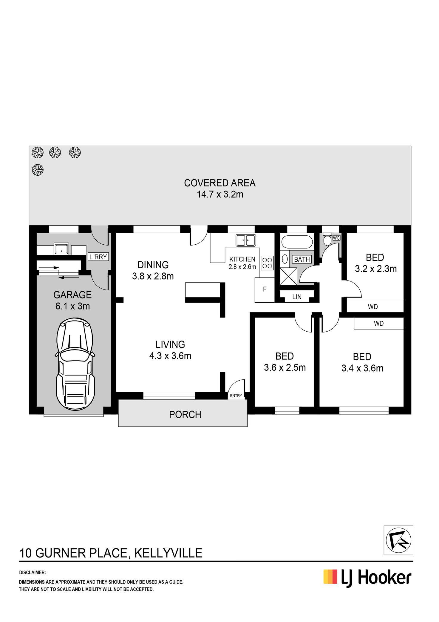 Floorplan of Homely house listing, 10 Gurner Place, Kellyville NSW 2155